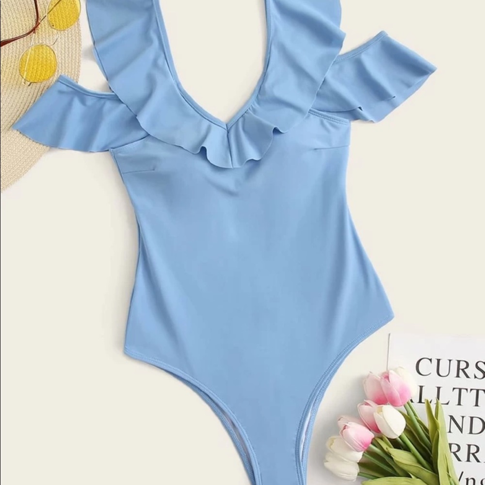 Cold shoulder one piece